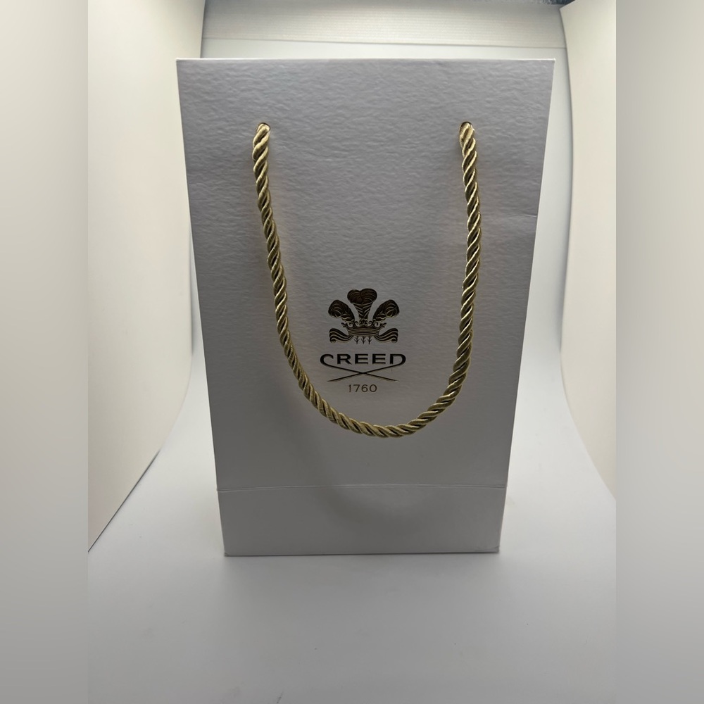 Creed White Bag with Gold Rope Handles